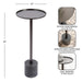Drink Table Pewter Black 10x10x24 2