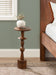 Drink Table Walnut Brown 9x9x22 7