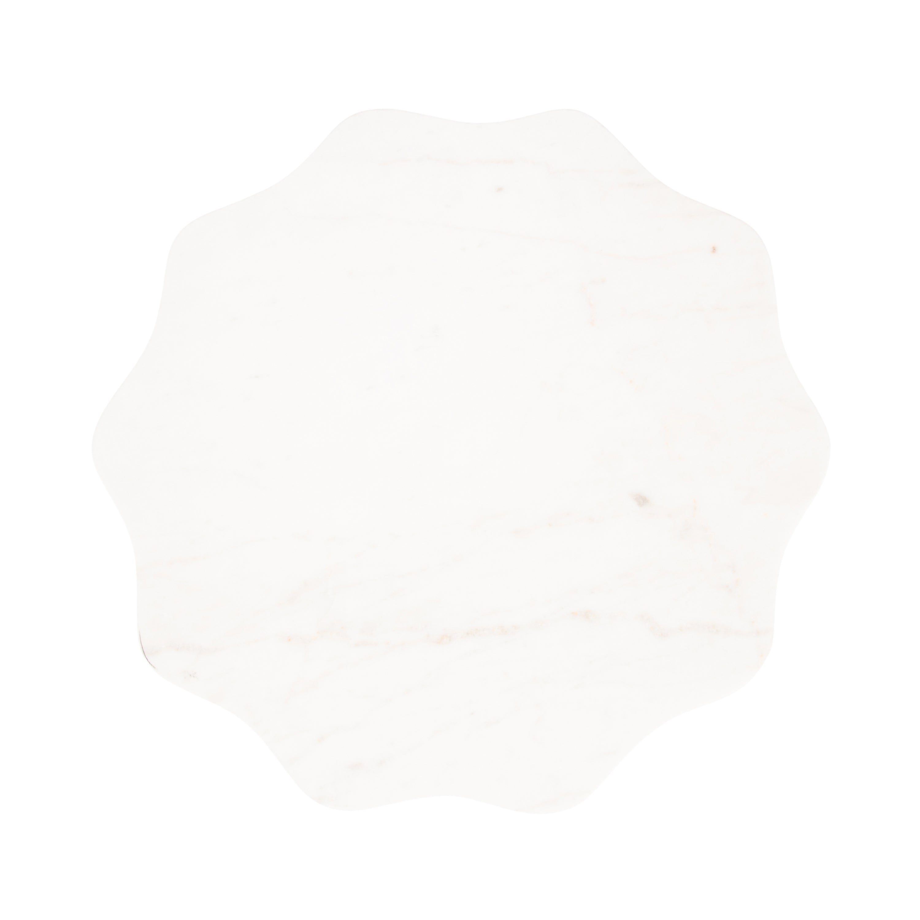 Side Table White Silver 14x14x24 4