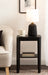 Tabletop Lamp Black 8x8x18 7