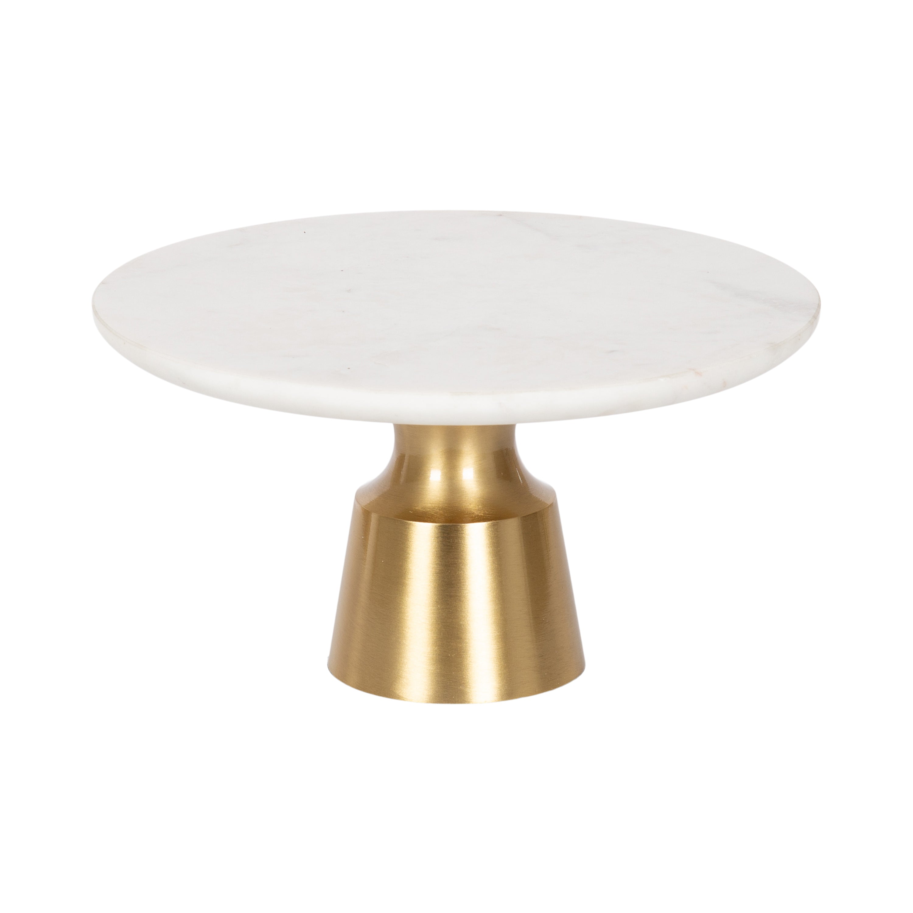 Serving Tray Cake Stand White Gold 11x11x6 1
