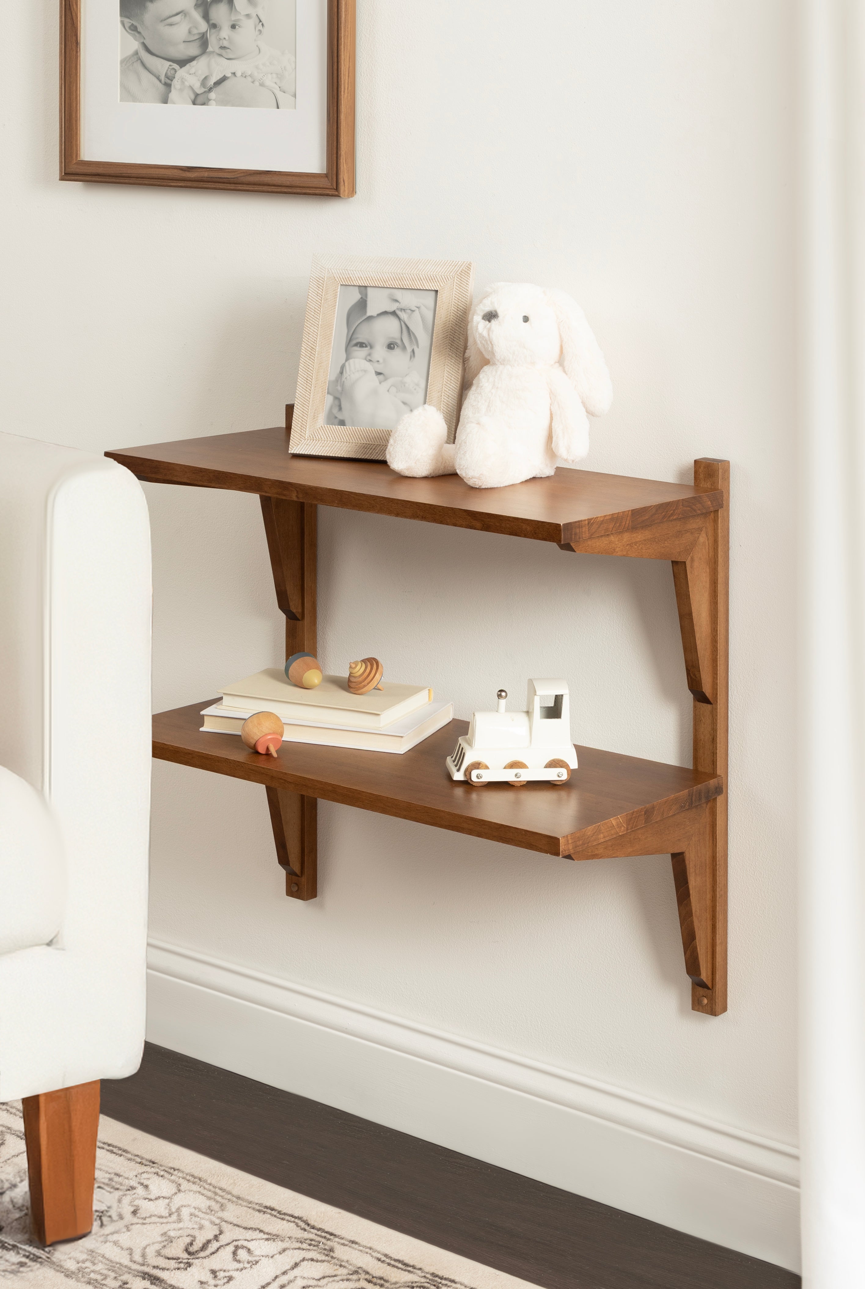 Accent Shelf Rustic Brown 24x12x24 7