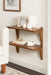 Accent Shelf Rustic Brown 24x12x24 7