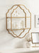 Accent Shelf Gold 18x6x24 6