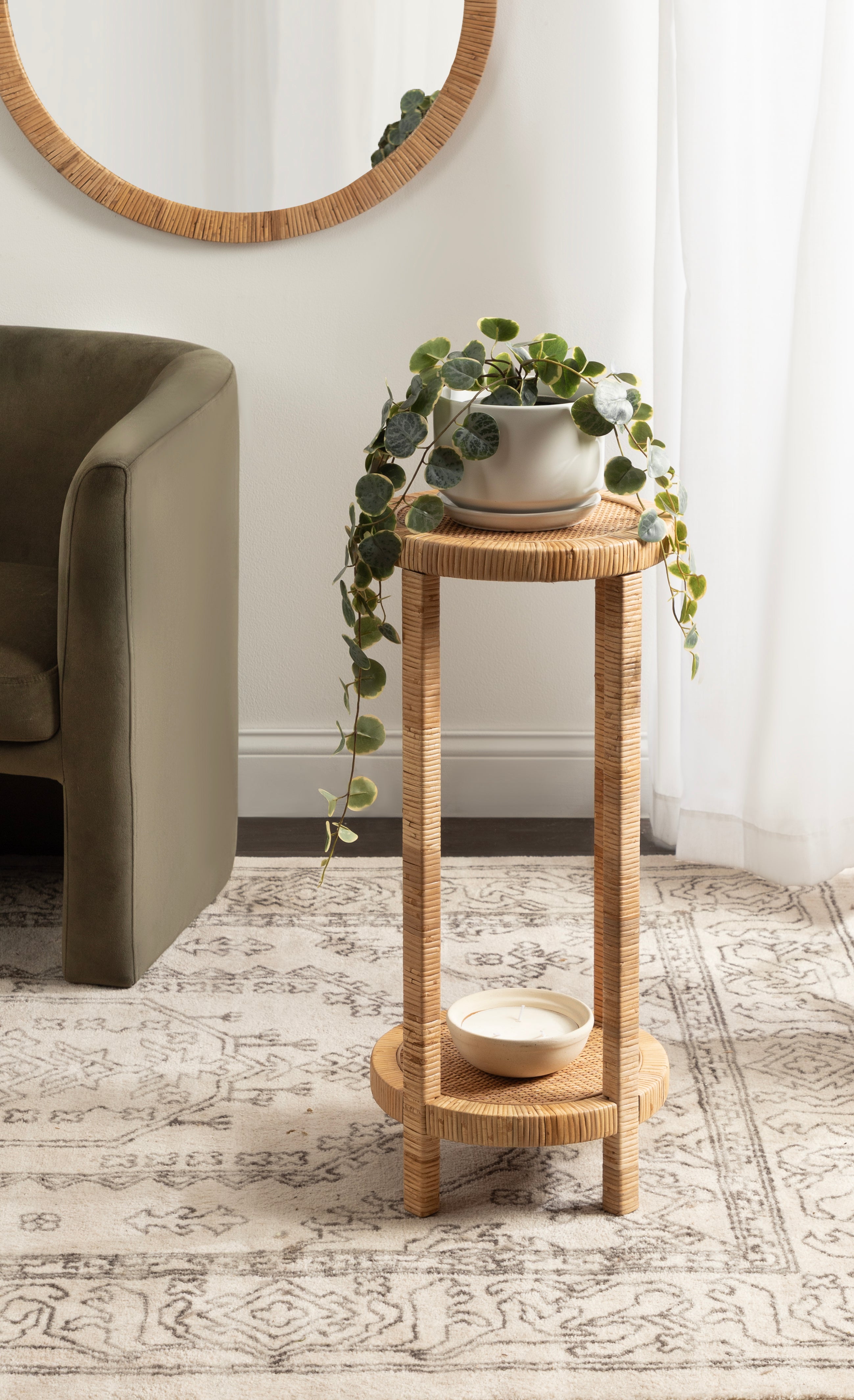 Drink Table Natural 12x12x28 7