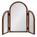 Functional Mirror Walnut Brown 32x28 5
