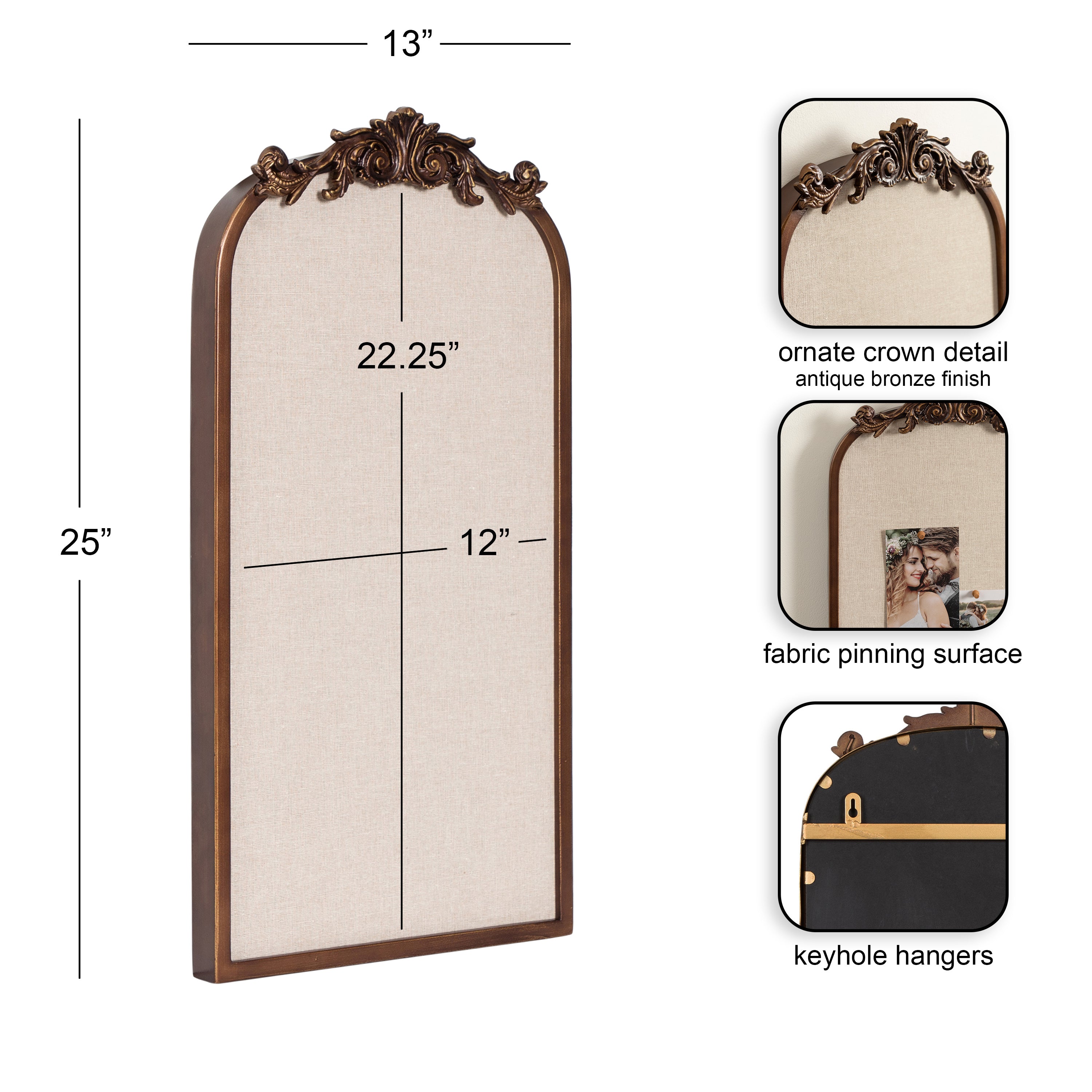 Pinboard Bronze 13x25 2