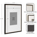 Wall Frame Black Gold 16x20 matted to 8x10 2