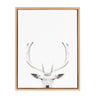 Sylvie Deer Portrait Framed Canvas by Simon Te Tai
