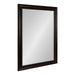 Rectangle Mirror Brown 30x42 1