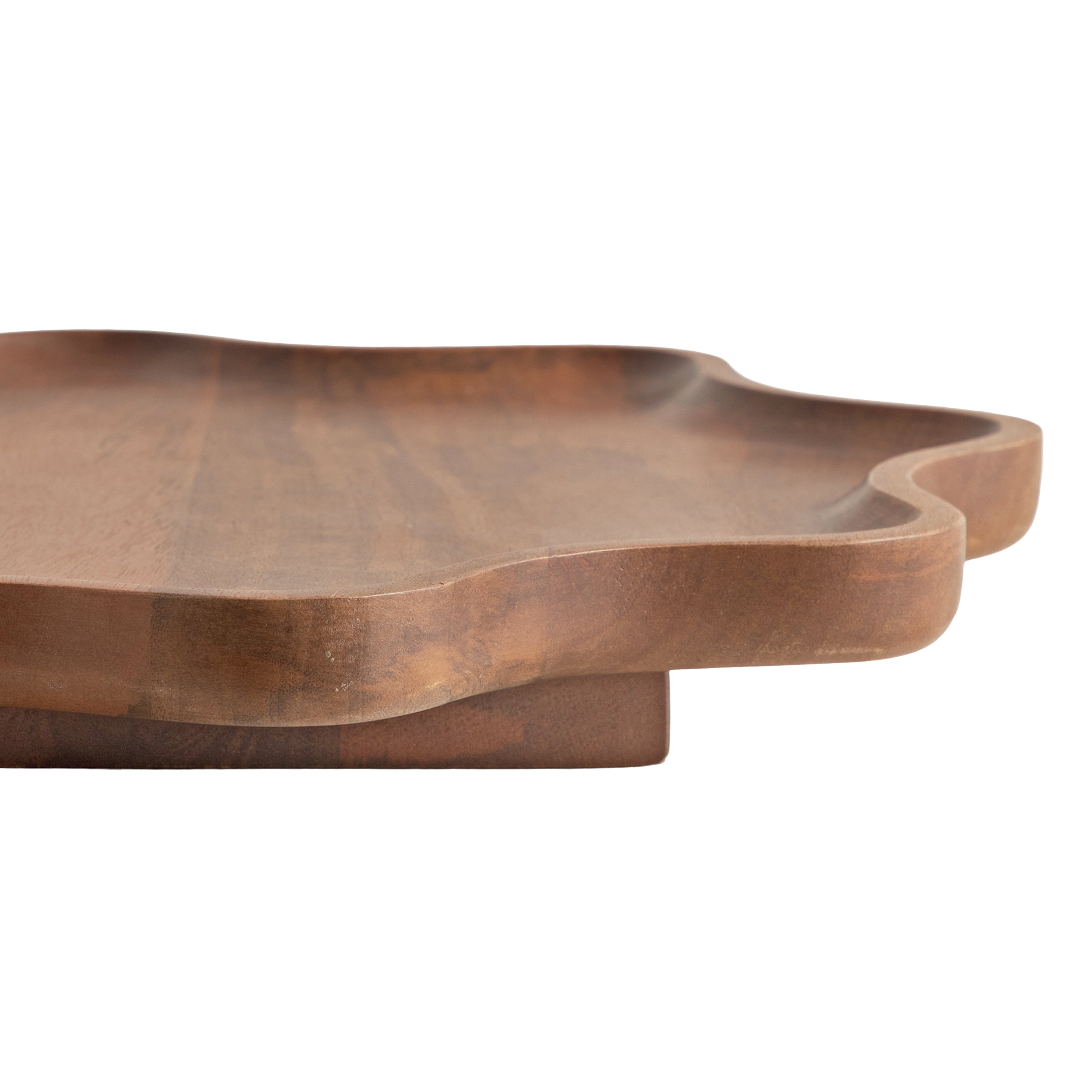 Lazy Susan Walnut Brown 18" Diameter 3