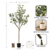 Faux Tree White 6' 2