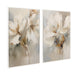 Art Set 2 Piece Set 28x38 Sylvie Beaded White 1