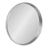 Travis Round Wood Accent Wall Mirror