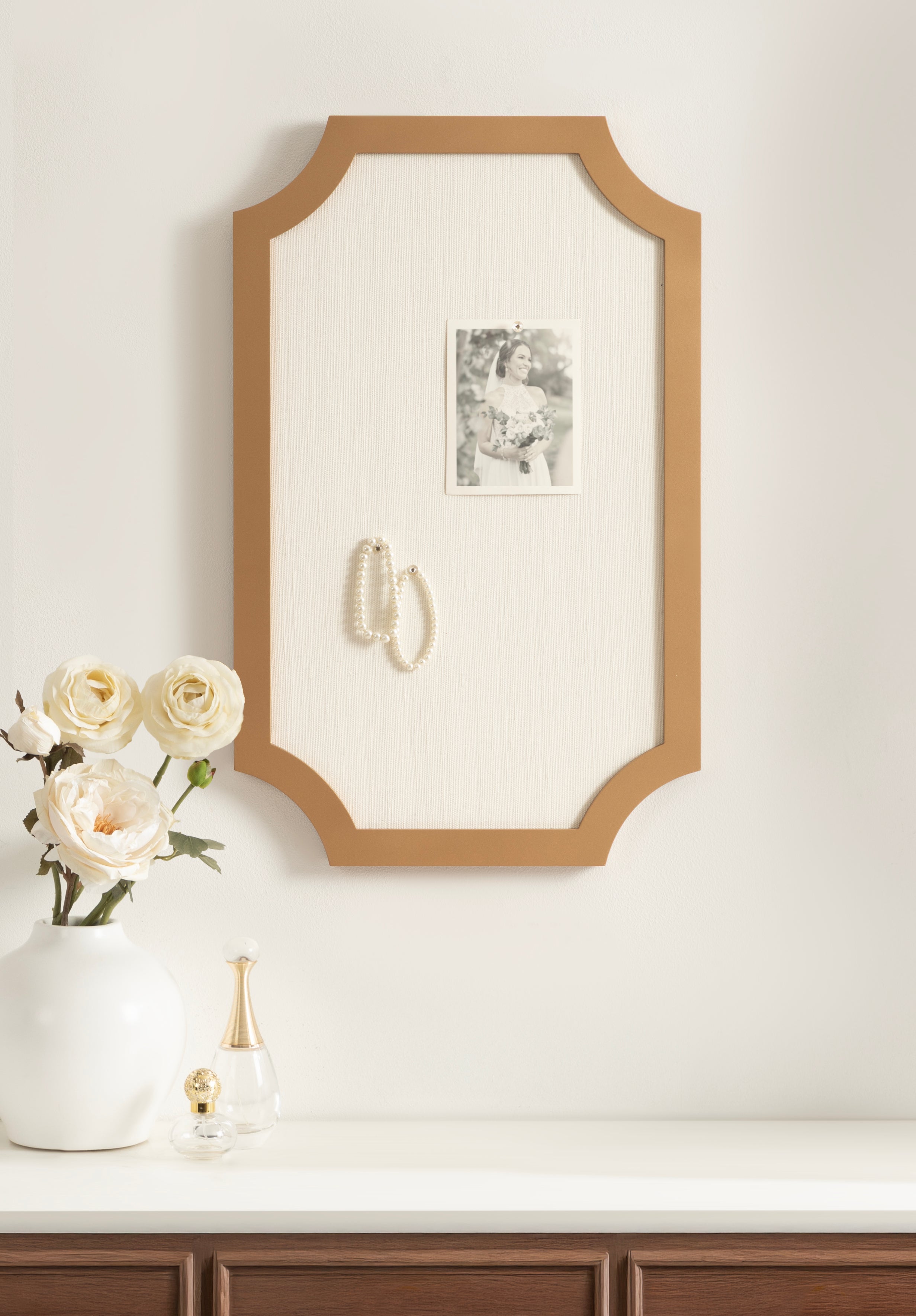 Holbrook Scalloped Rectangle Framed Pinboard