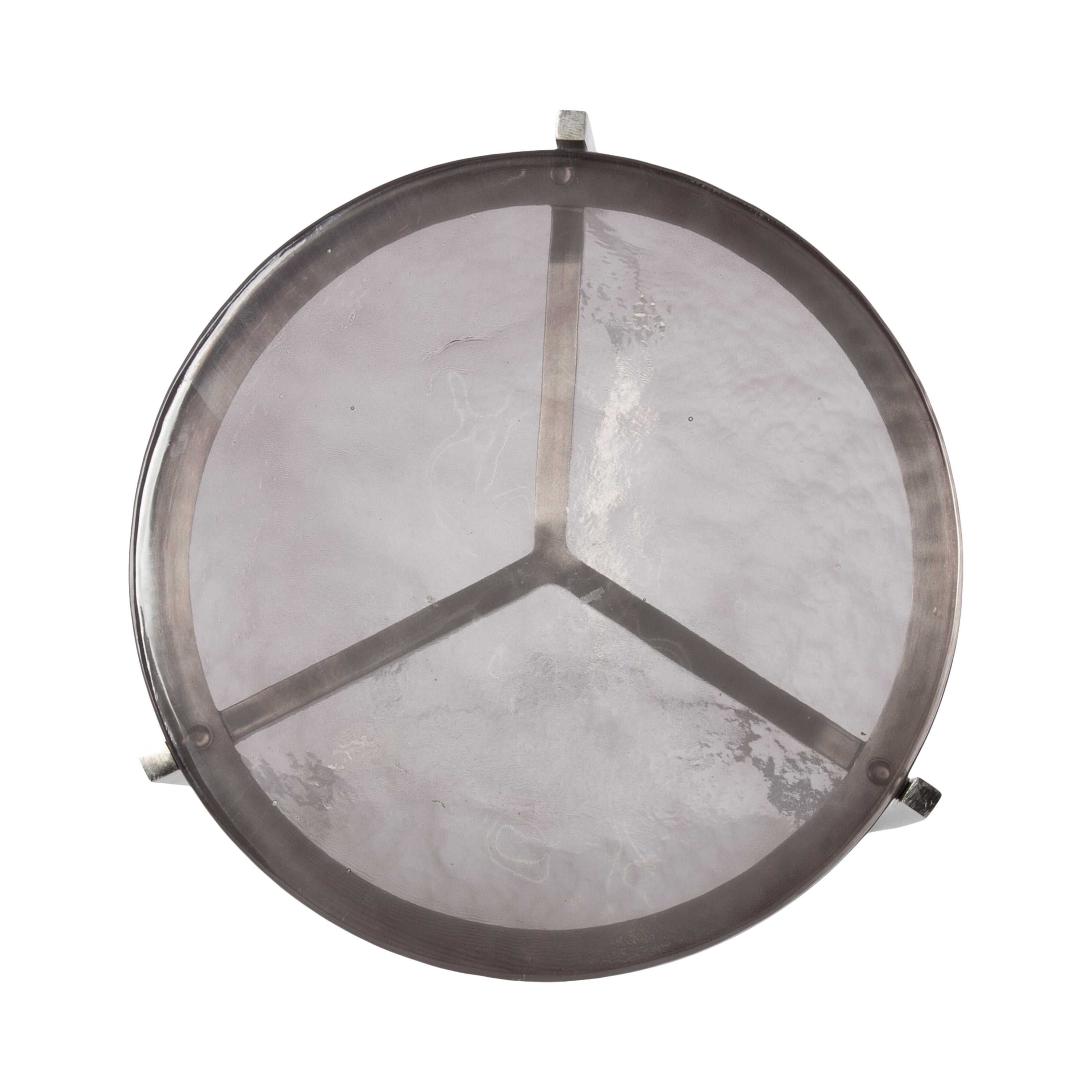 Side Table Gray Silver 13x13x24 4