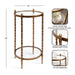 Side Table 14x14x25 Gold 2