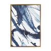 Sylvie Indigo Watercolor Framed Canvas by Amy Peterson Art Studio