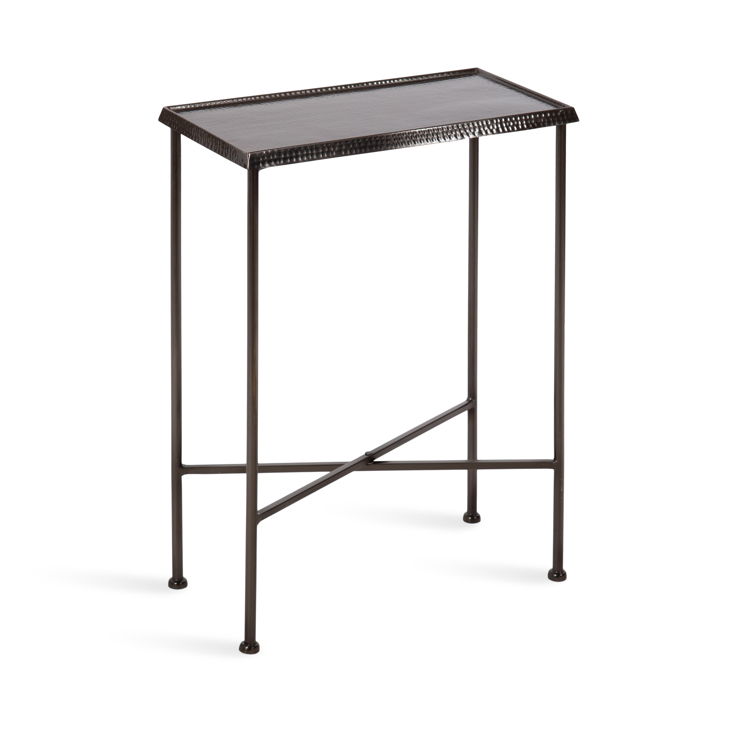 Side Table Pewter 17x9x24 1