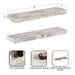 Floating Shelf 2 Piece 22 Inch White 2