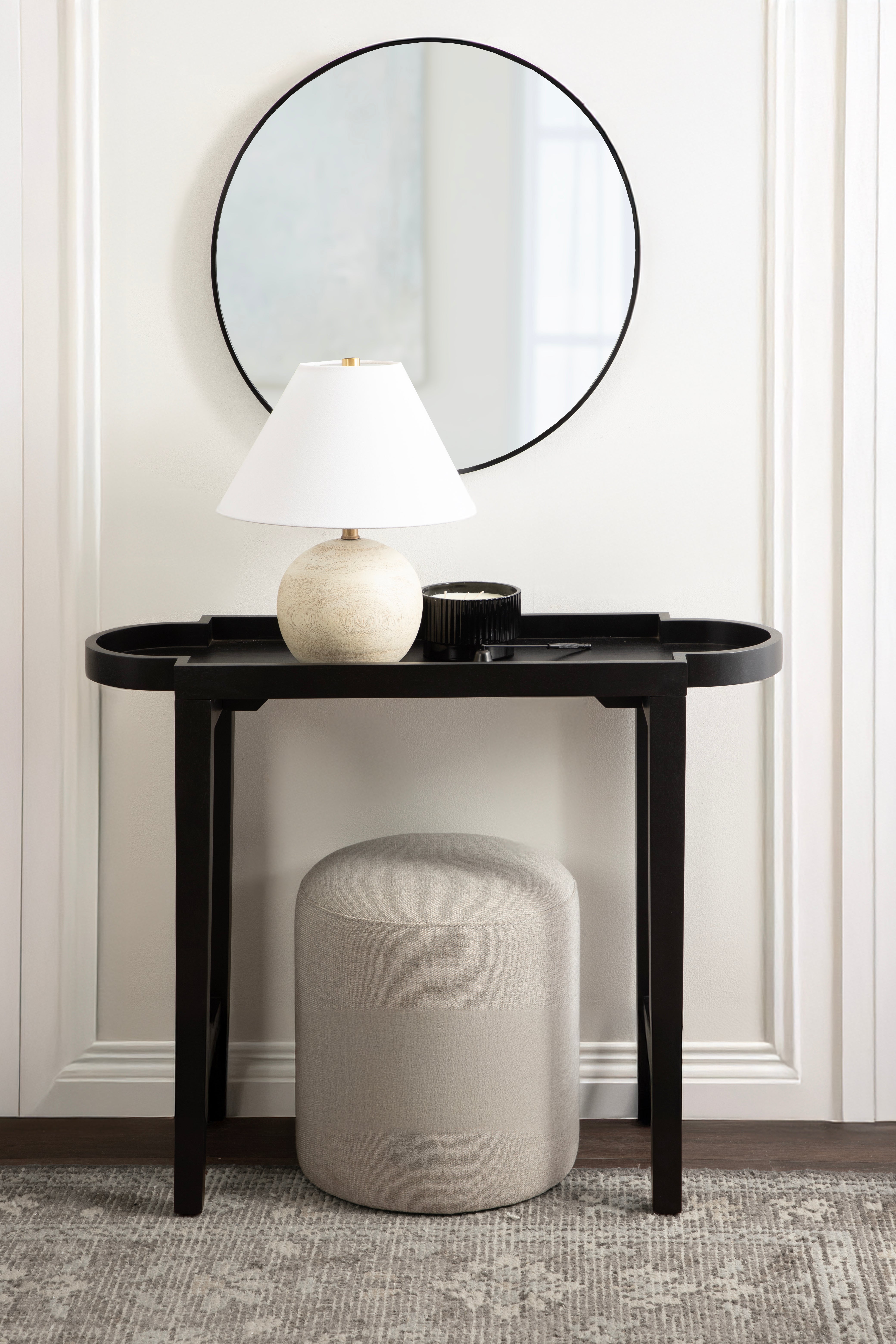 Console Table Black 38x14x30 6