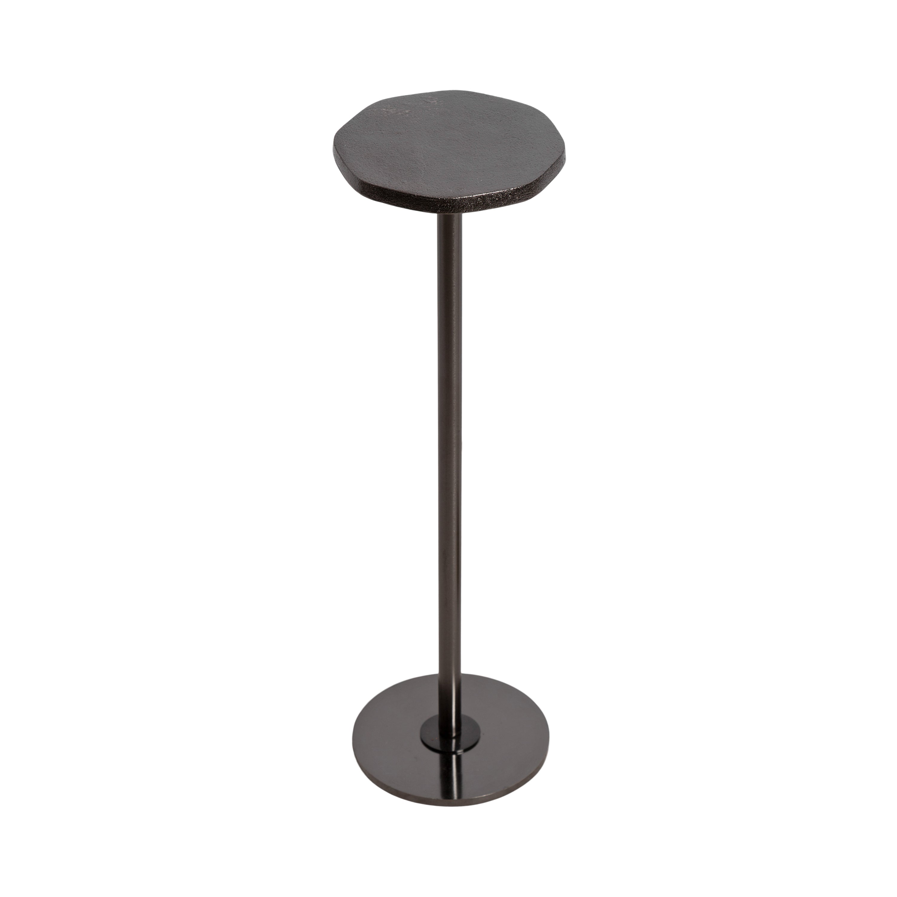Drink Table Pewter 7x7x22 1