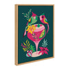 Sylvie Cardinal Cocktail Framed Canvas by Rachel Lee of My Dream Wall