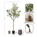 Faux Tree Dark Silver 6' 2