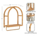 Bathroom Shelf Natural 17x8x22 2