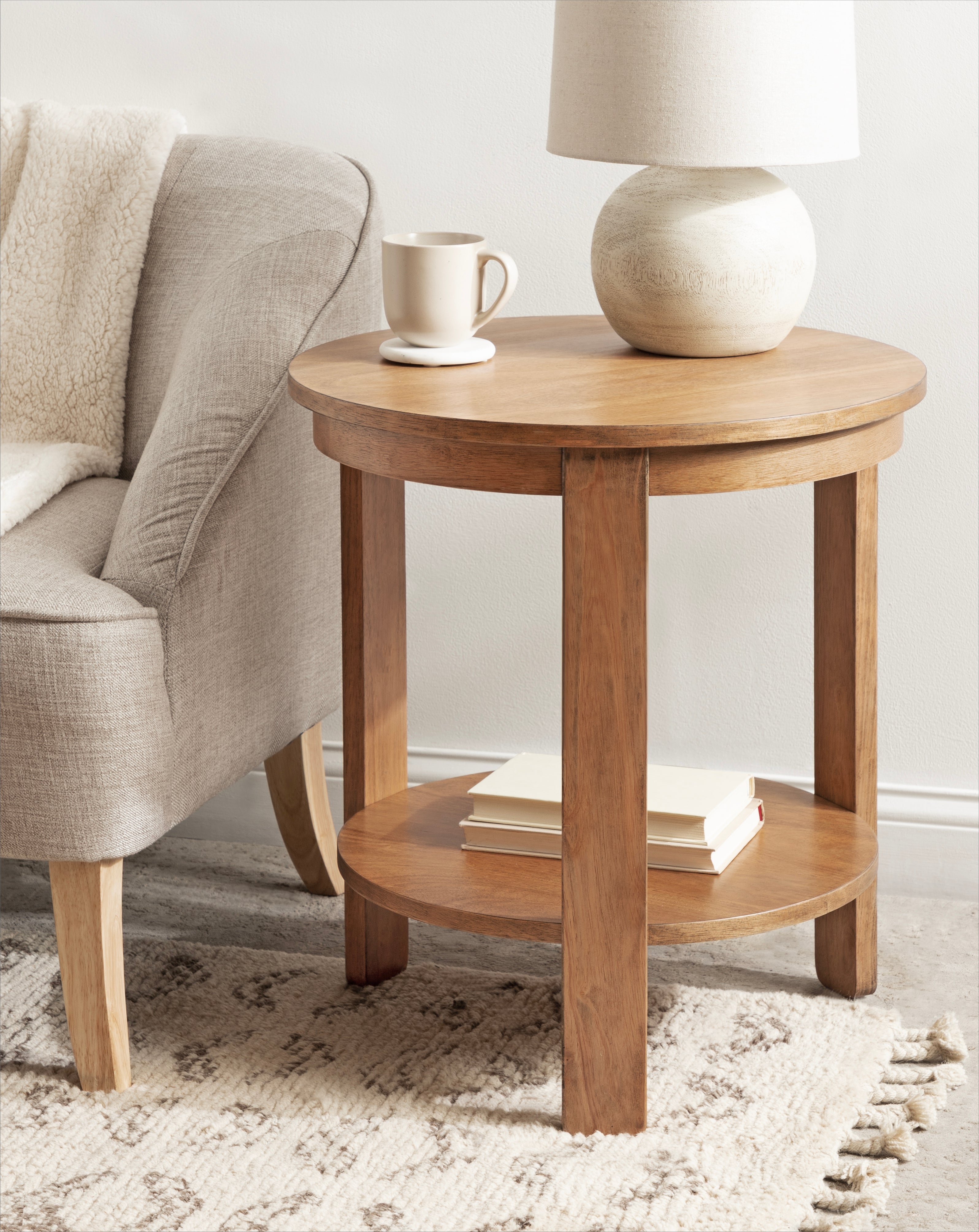 Side Table Natural 22x22x24 7