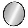 Travis Round Wood Accent Wall Mirror