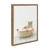 Sylvie Tiger in Terrazzo Bath Framed Canvas by Amy Peterson Art Studio