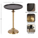 Side Table Black Gold 17x17x24 2