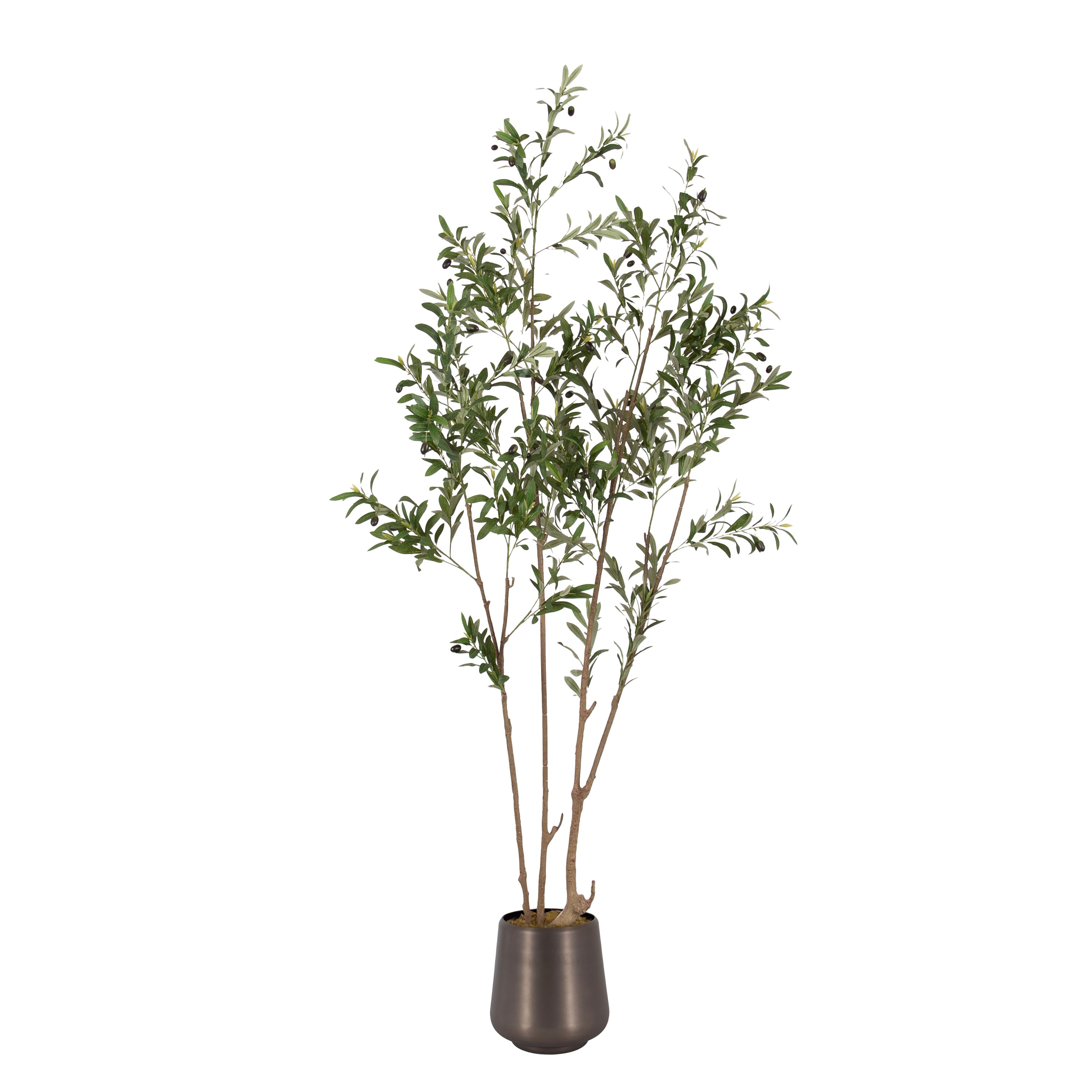 Faux Tree 7' Pewter 1