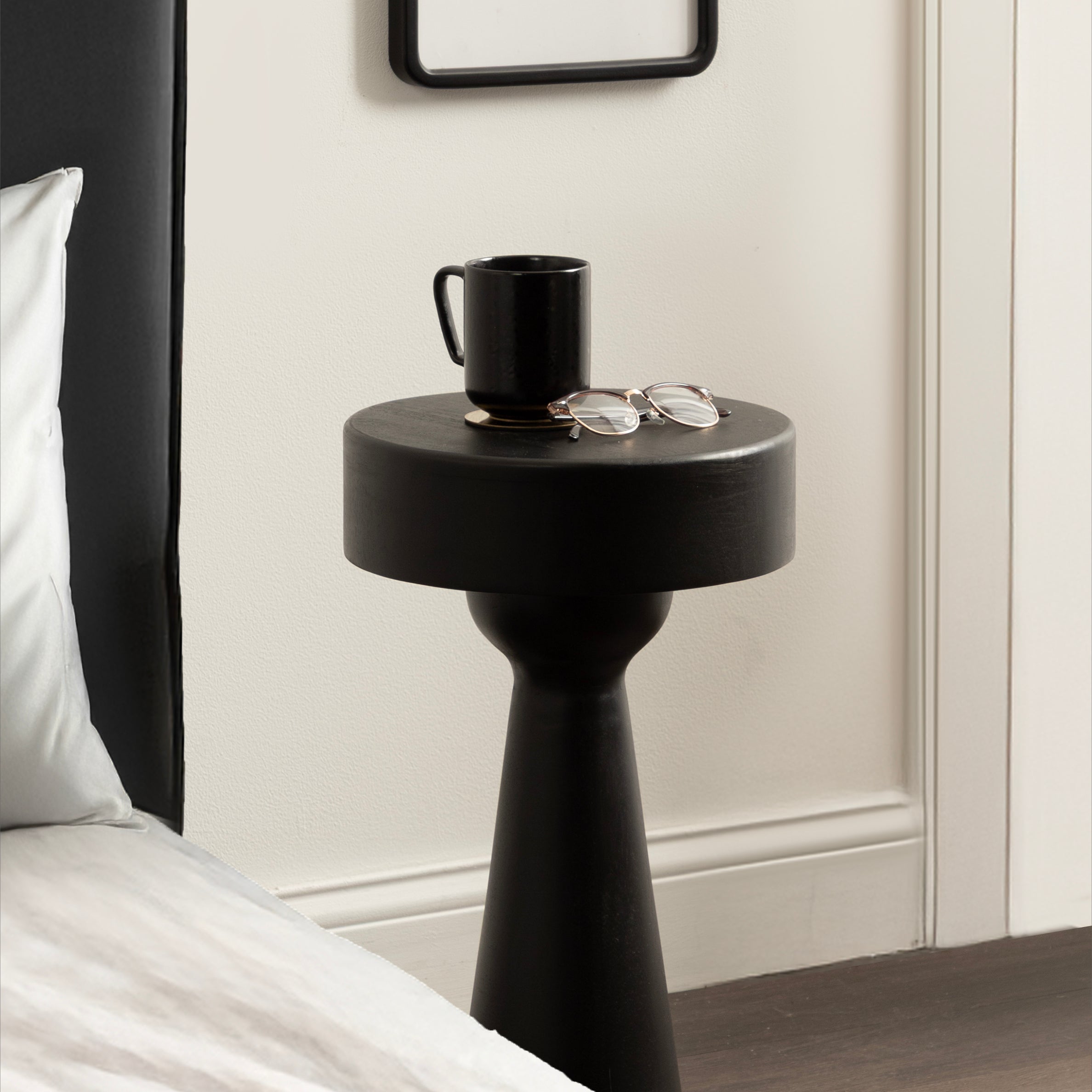 Side Table 12x12x22 Black 7