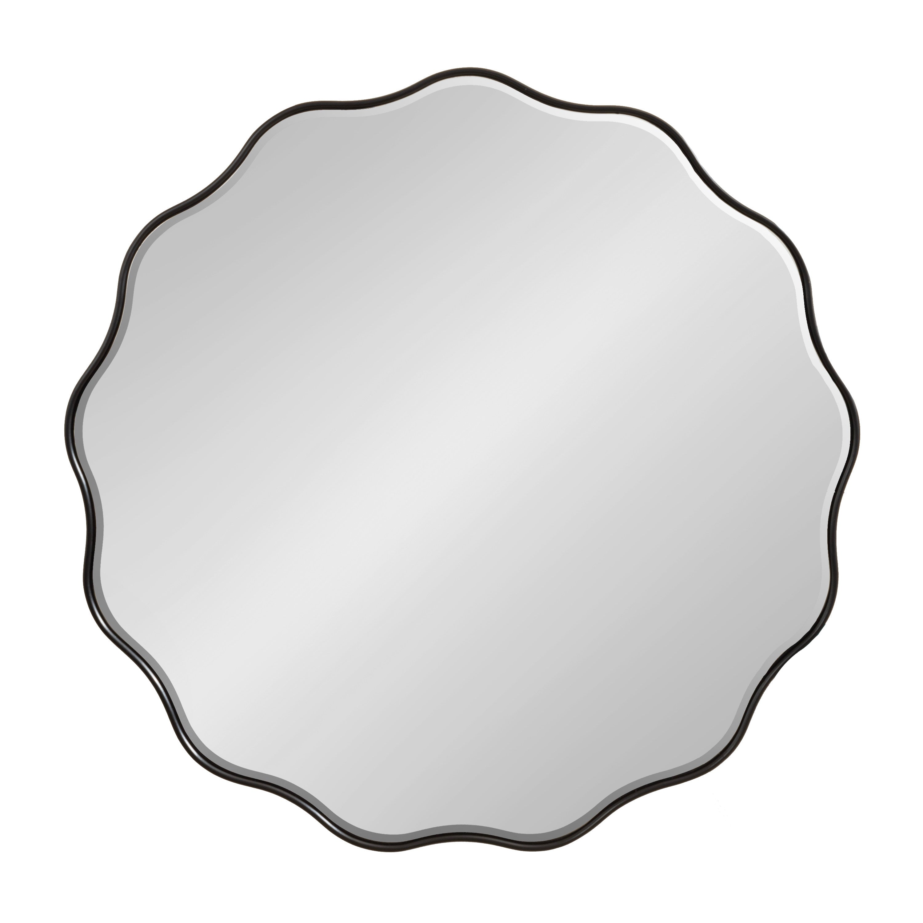 Viona Round Scalloped Mirror