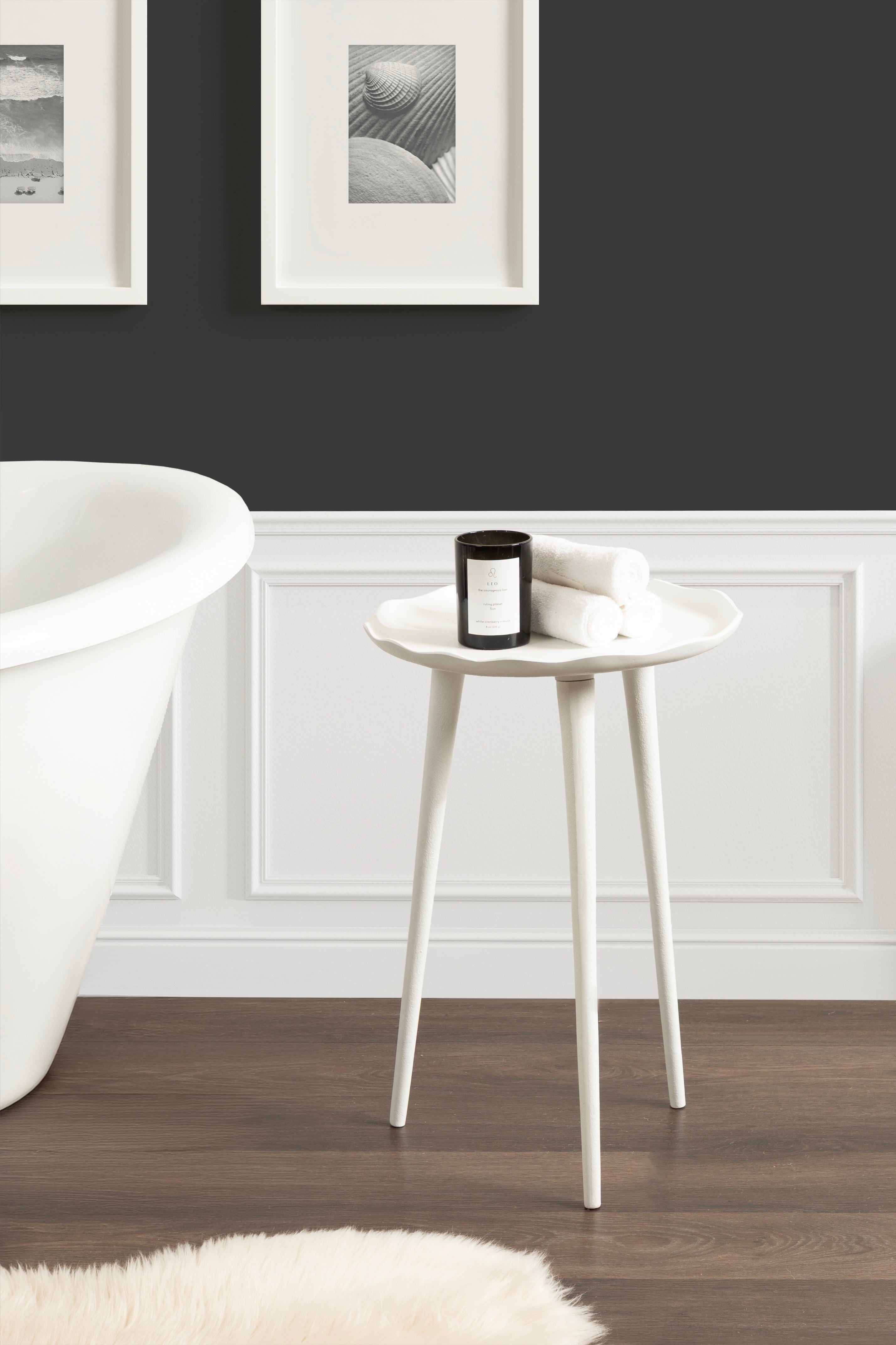 Side Table White 15x15x22 7
