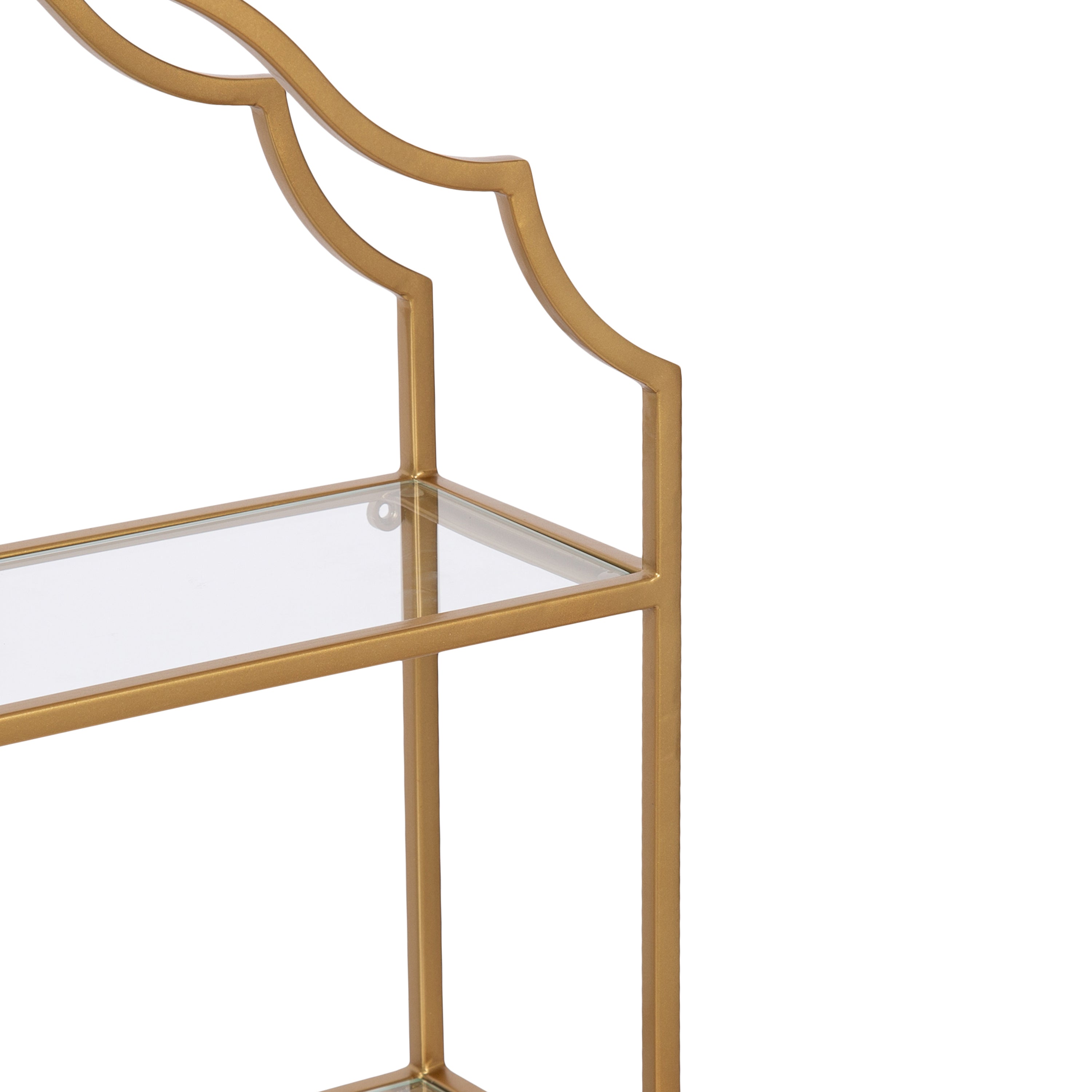 Accent Shelf Gold 18x6x24 3