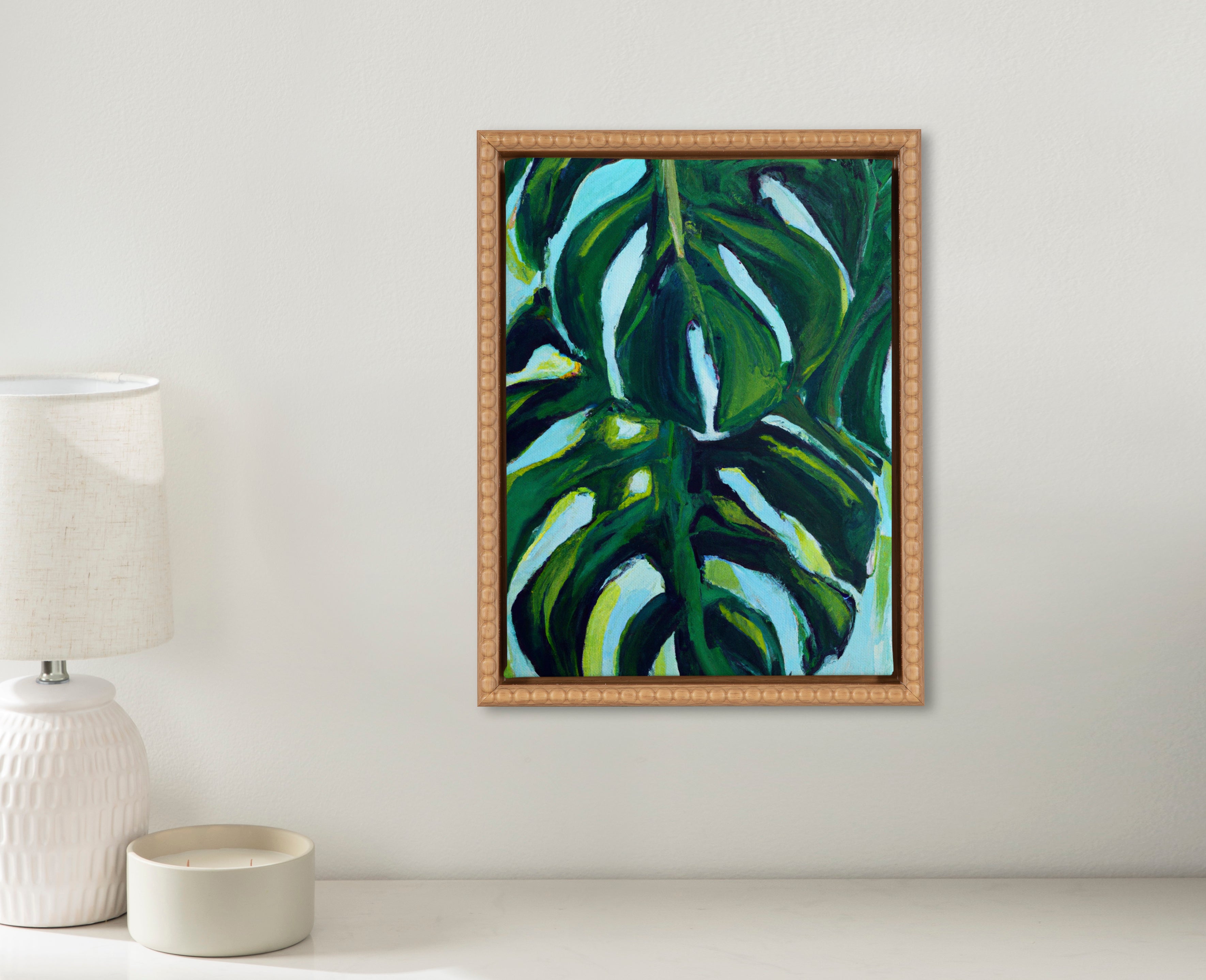 Framed Canvas 10x13 Sylvie Beaded Rustic Natural 5