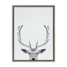 Sylvie Deer Portrait Framed Canvas by Simon Te Tai