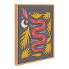 Sylvie Snake Charmer Framed Canvas by Carey Copeland