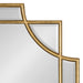 Scallop Mirror 24x24 Gold 3
