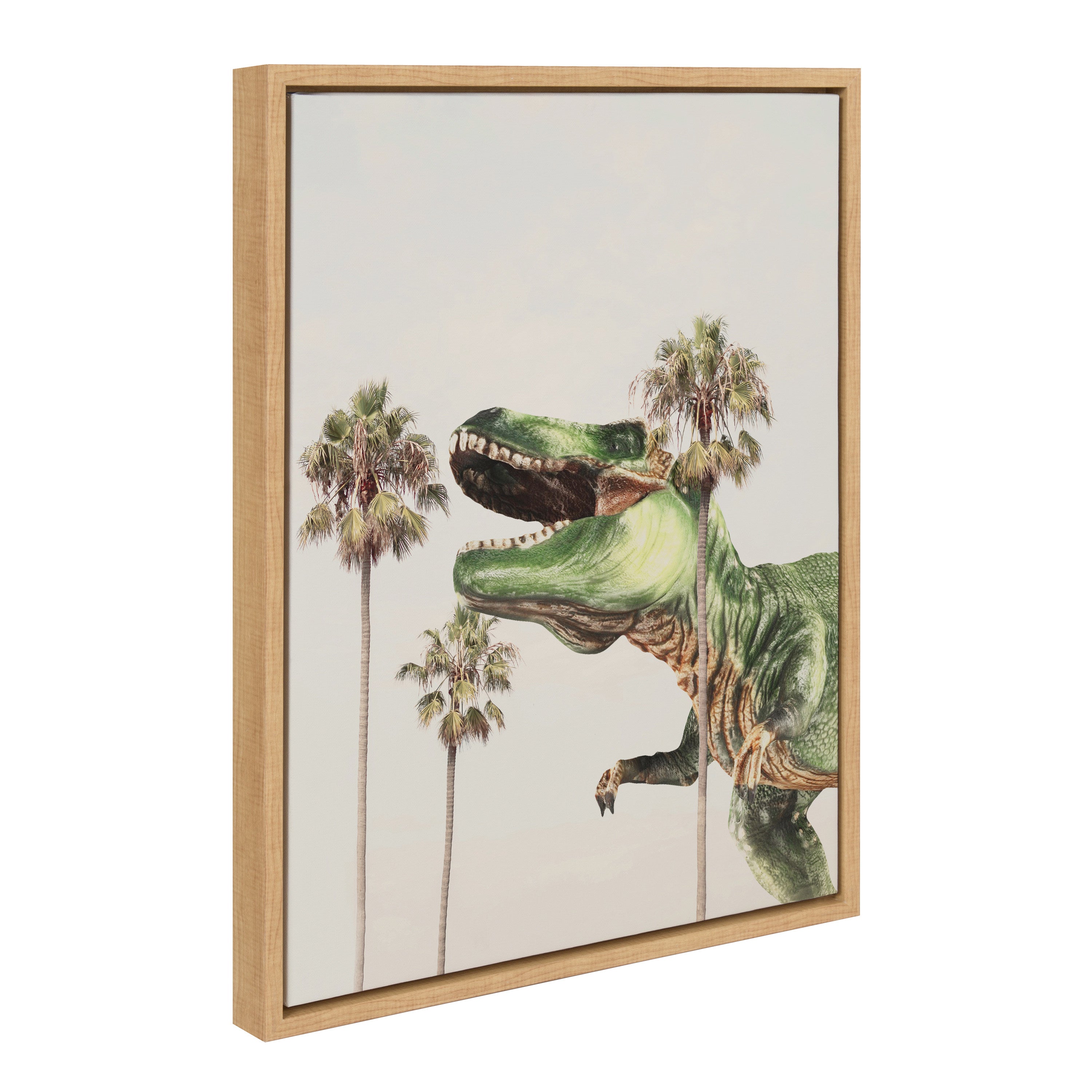 Sylvie Dinosaur Framed Canvas by July Art Prints