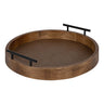 Lipton Round Decorative Tray with Metal Handles