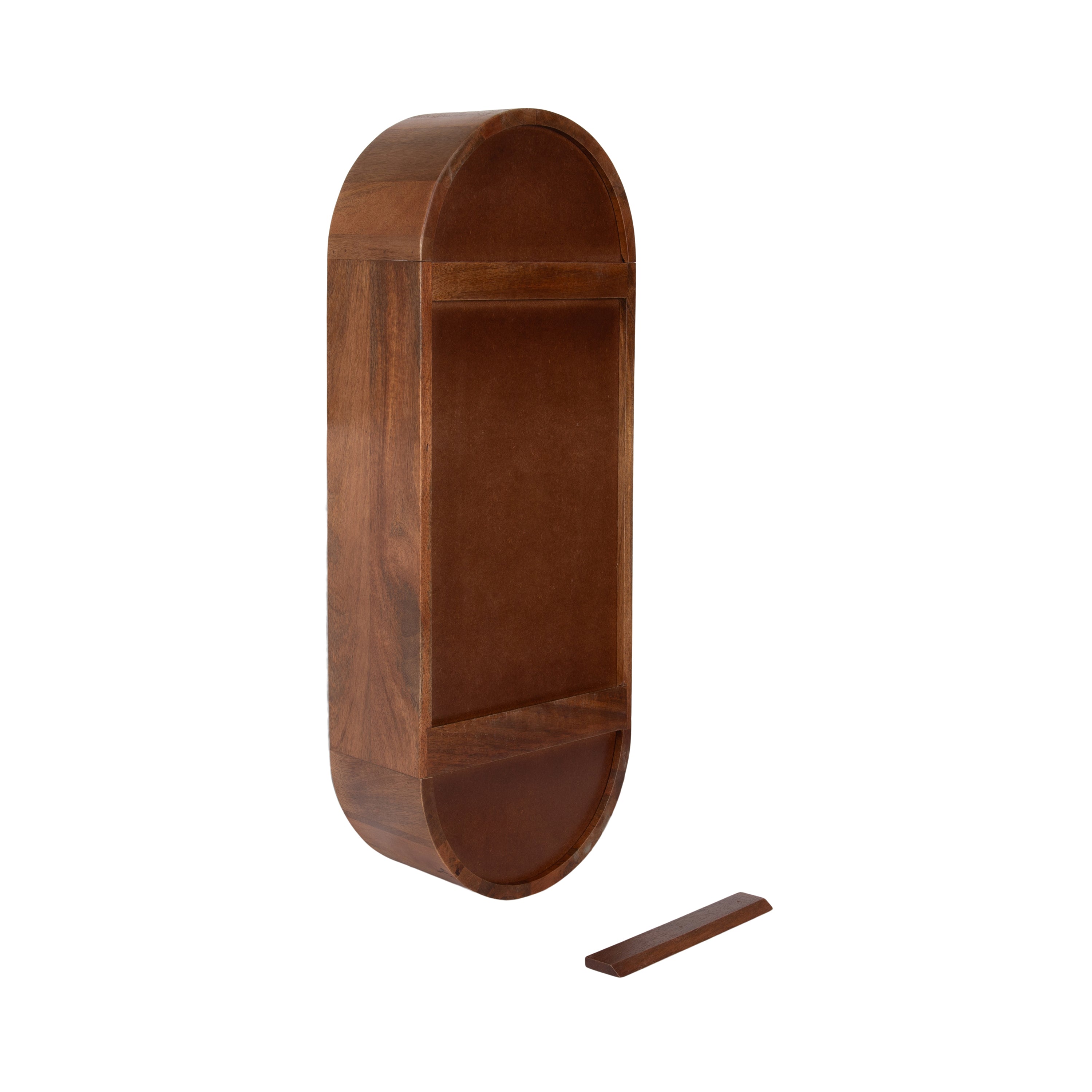 Accent Shelf Walnut Brown 13x33 4