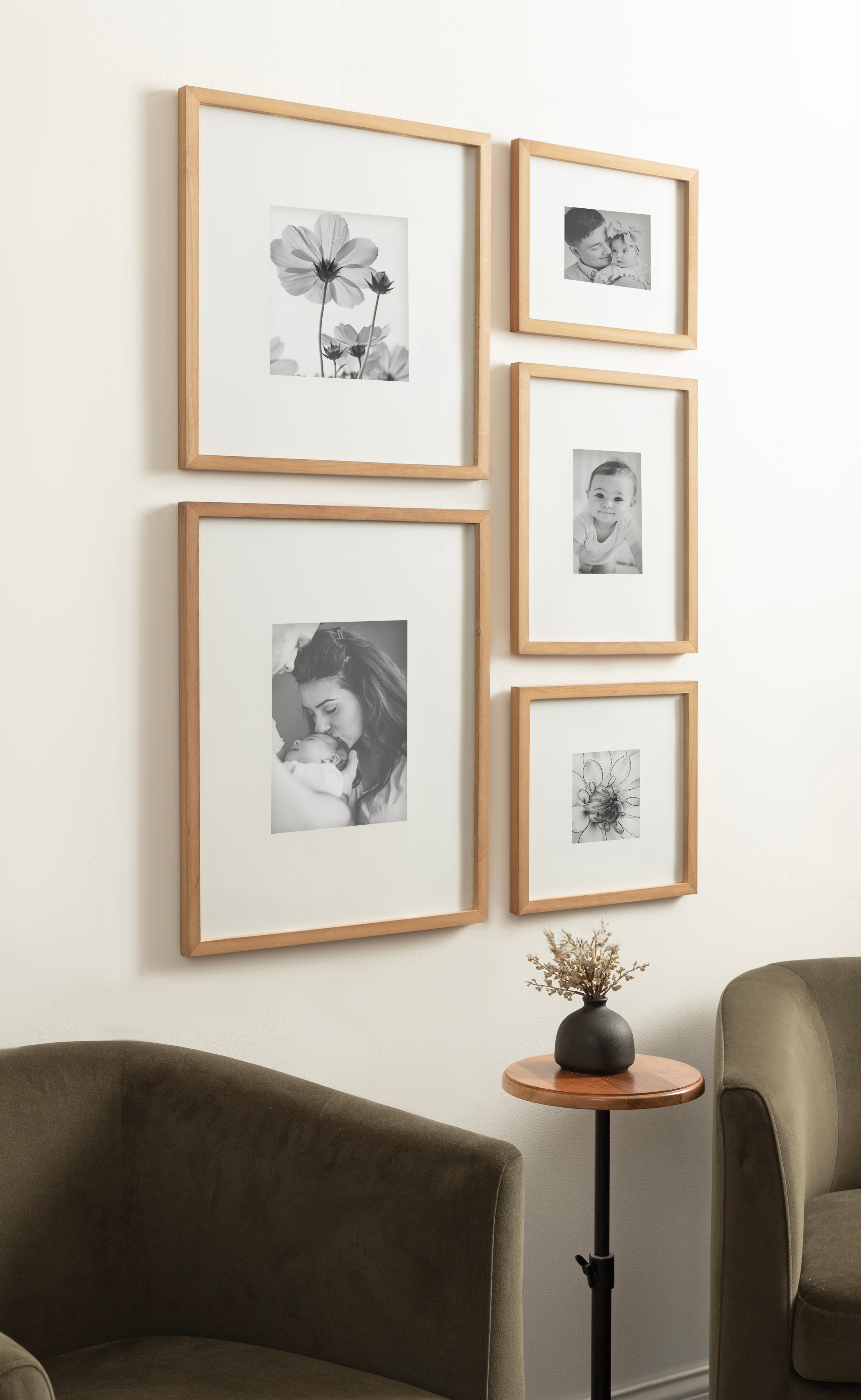 Frame Box Set Rustic Brown 5 Piece 7