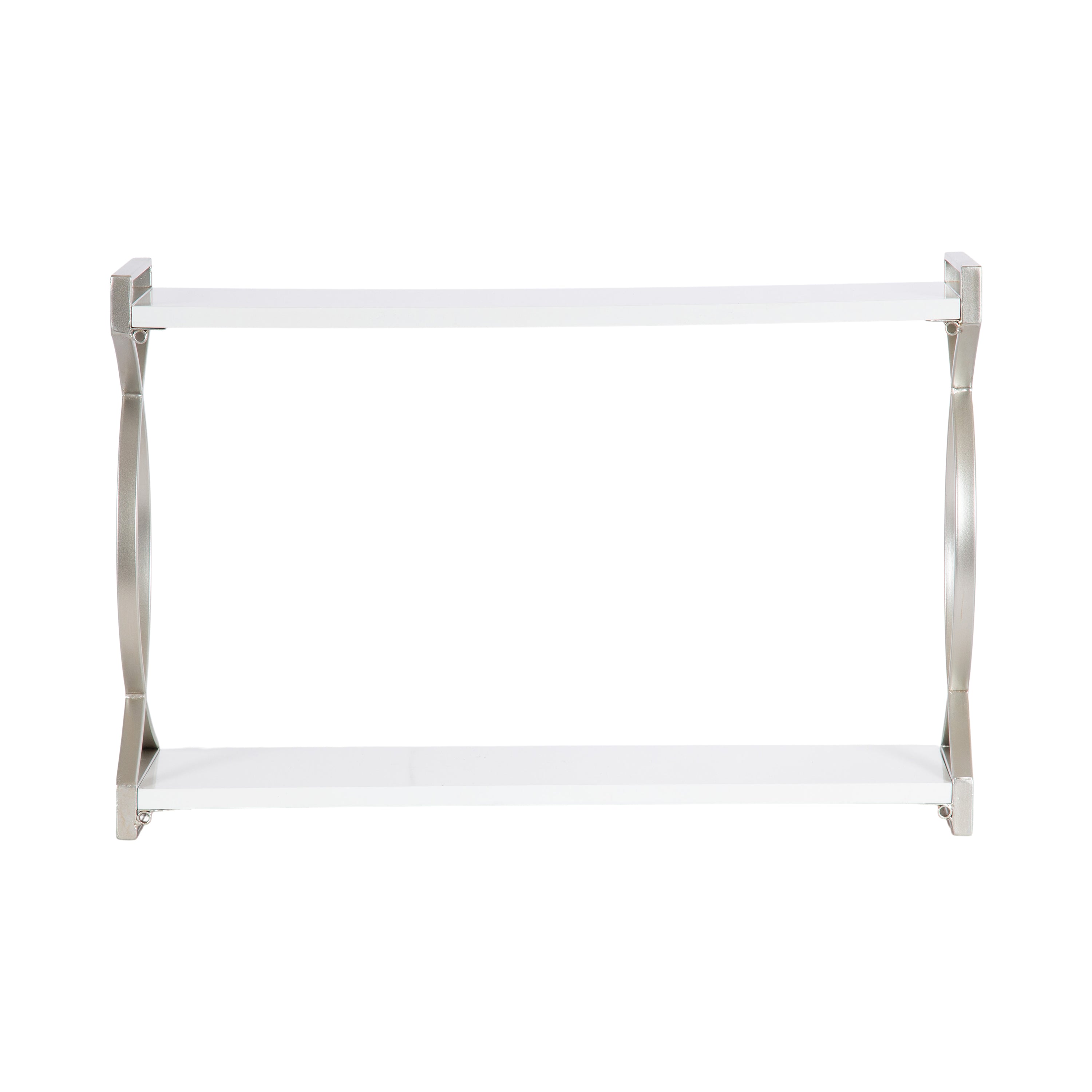 Accent Shelf 24x7x16 Silver White 6