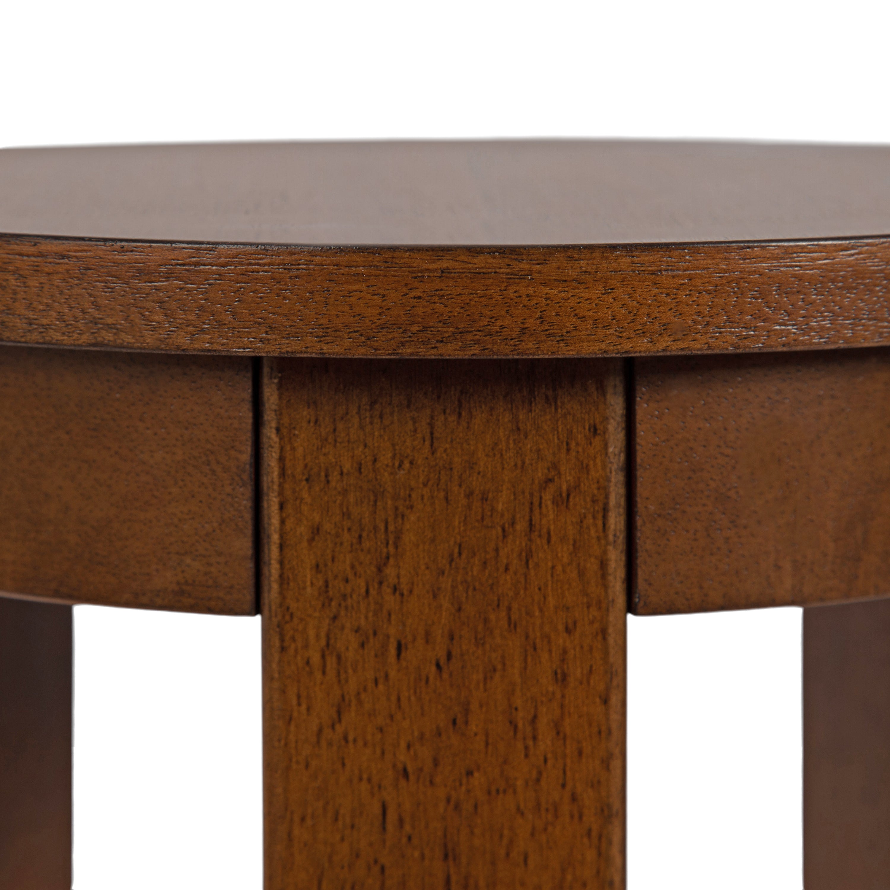 Side Table Walnut Brown 12x12x30 3