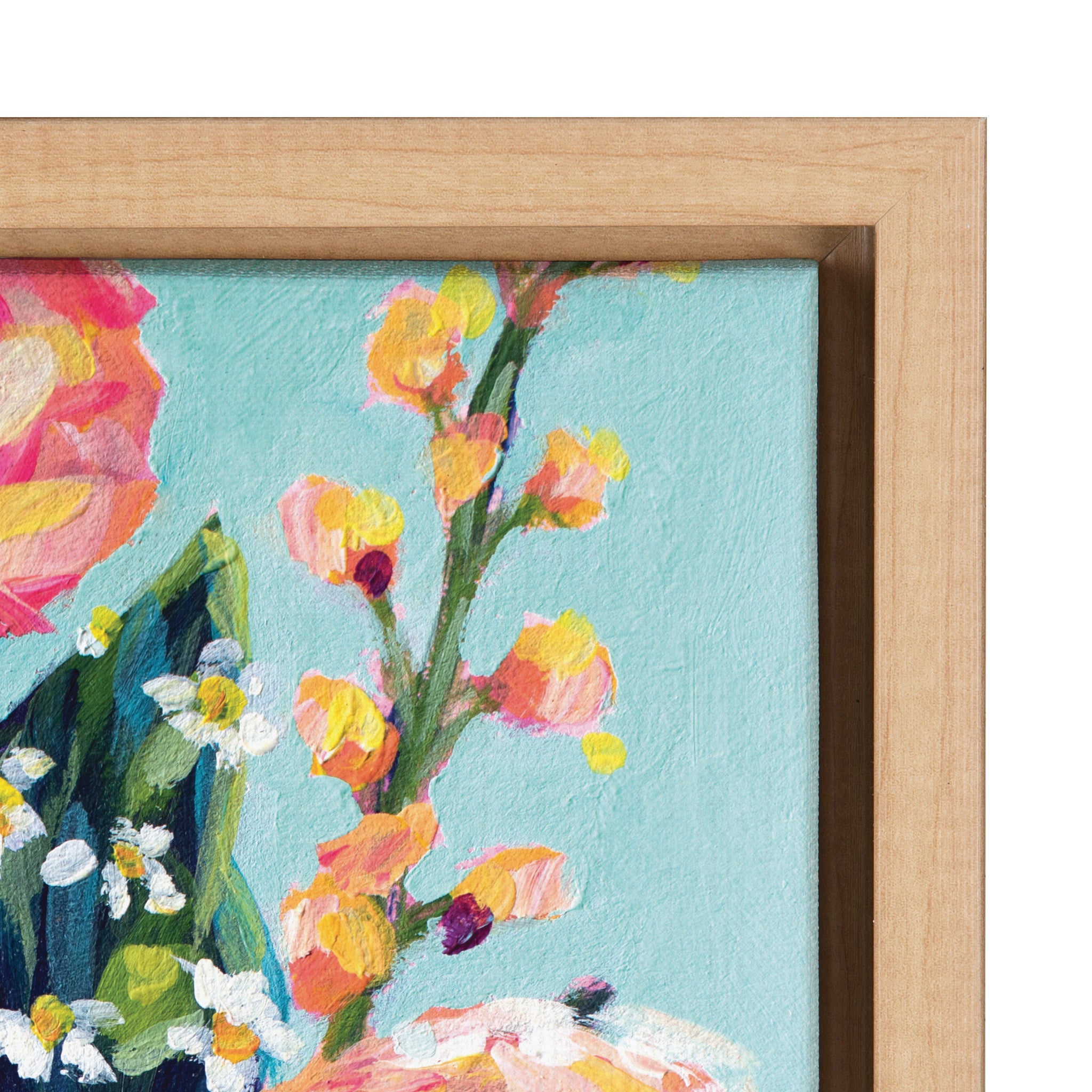 Sylvie Miss Mabel's Summer Bouquet Framed Canvas by Rachel Christopoulos