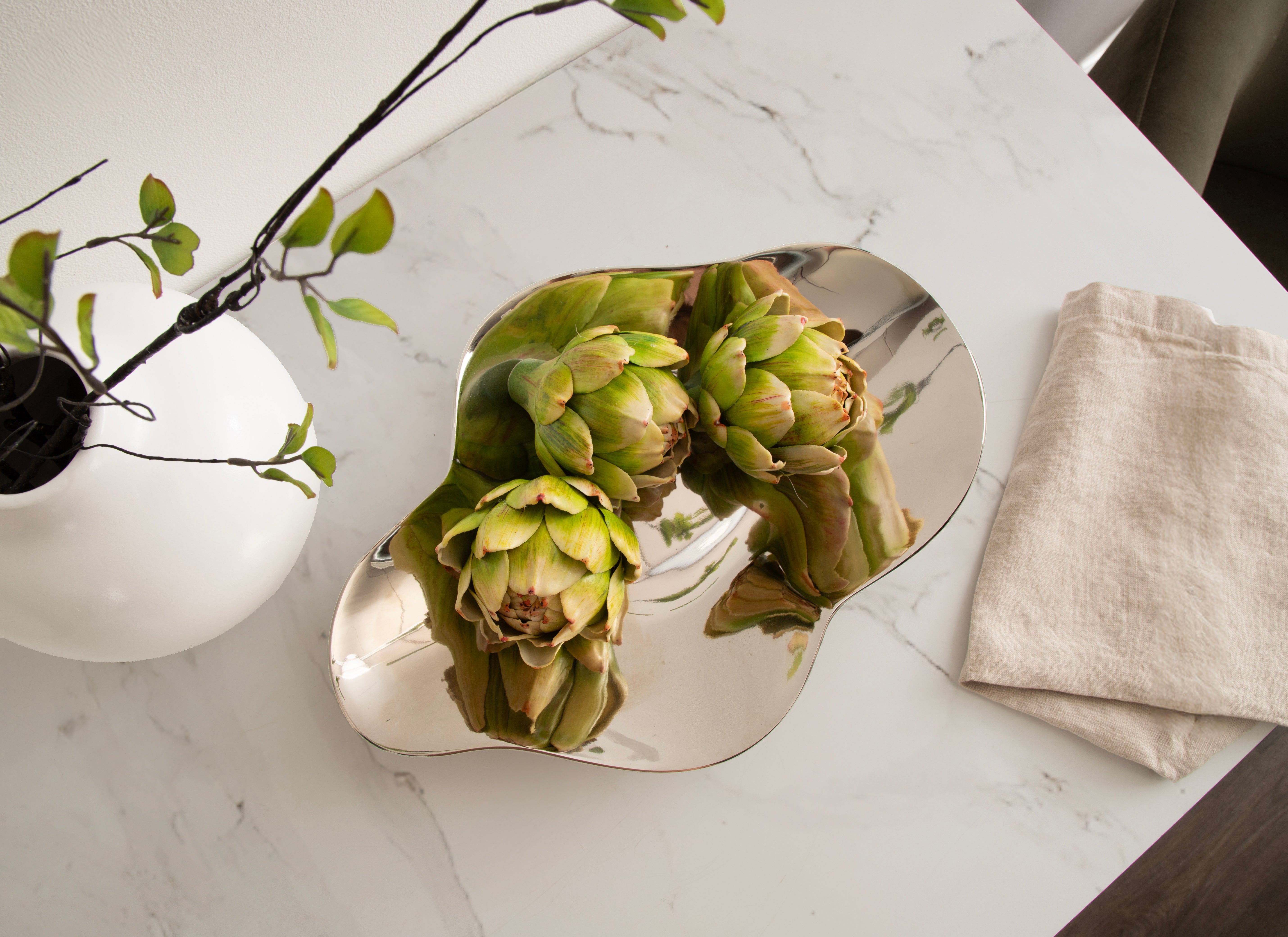 Serving Tray 15x11x2 Silver 7